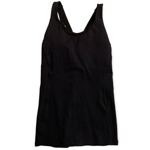 Lululemon exercise top. Crisscross back with cupped bra.